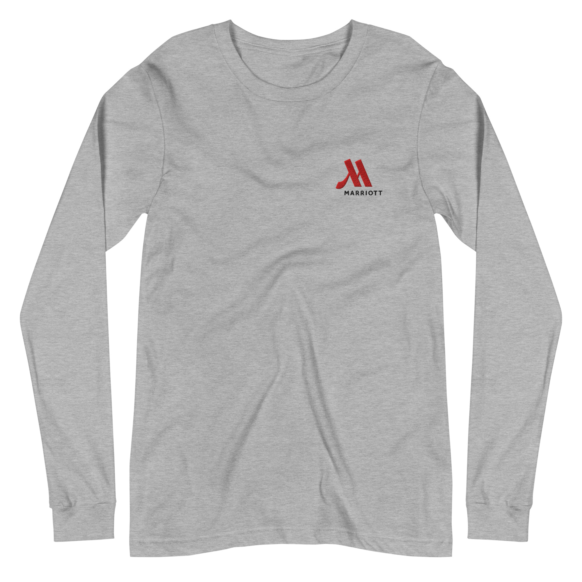 marriott unisex long sleeve tee | bella + canvas full color logo