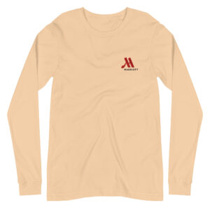 marriott unisex long sleeve tee | bella + canvas full color logo