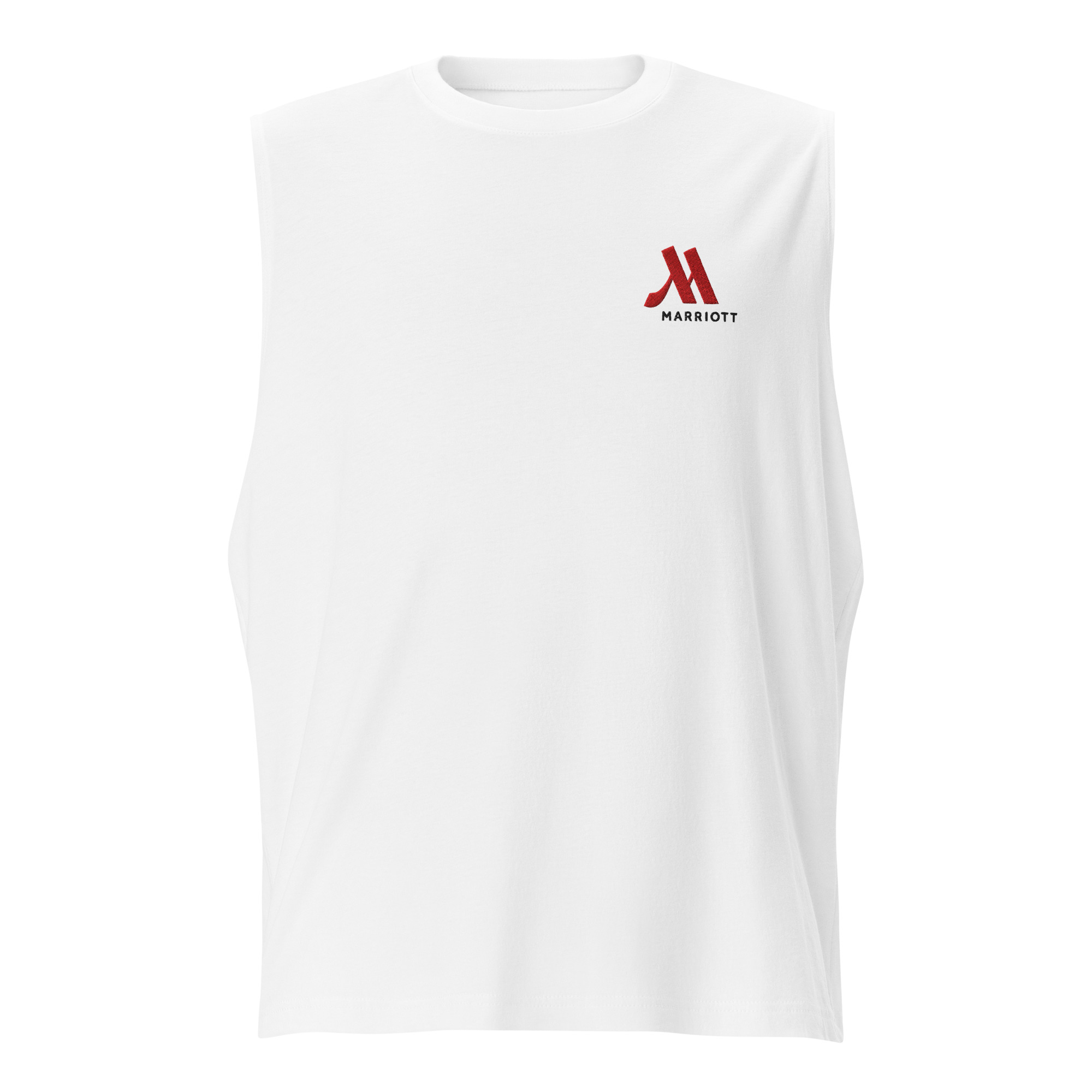 marriott unisex muscle shirt | bella + canvas full color logo