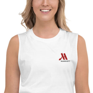 marriott unisex muscle shirt | bella + canvas full color logo