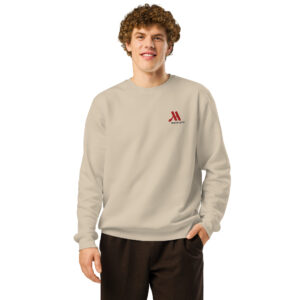 marriott unisex organic mid weight sweatshirt full color logo