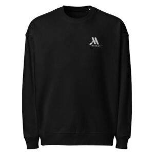 marriott unisex organic oversized sweatshirt white color logo