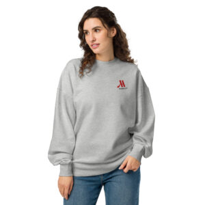 marriott unisex organic oversized sweatshirt full color logo