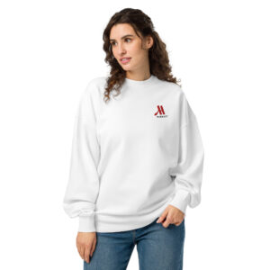 marriott unisex organic oversized sweatshirt full color logo