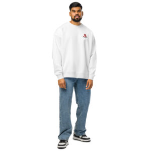 marriott unisex organic oversized sweatshirt full color logo
