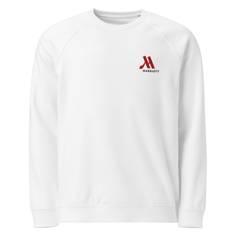 marriott unisex organic raglan sweatshirt | sol's full color logo