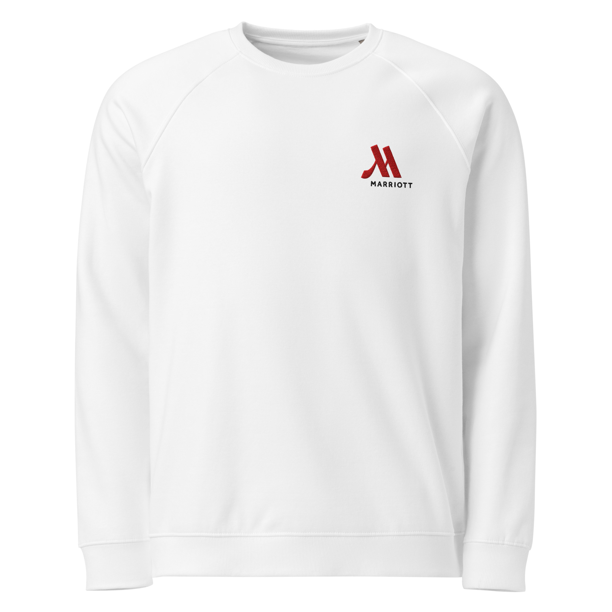 marriott unisex organic raglan sweatshirt | sol's full color logo