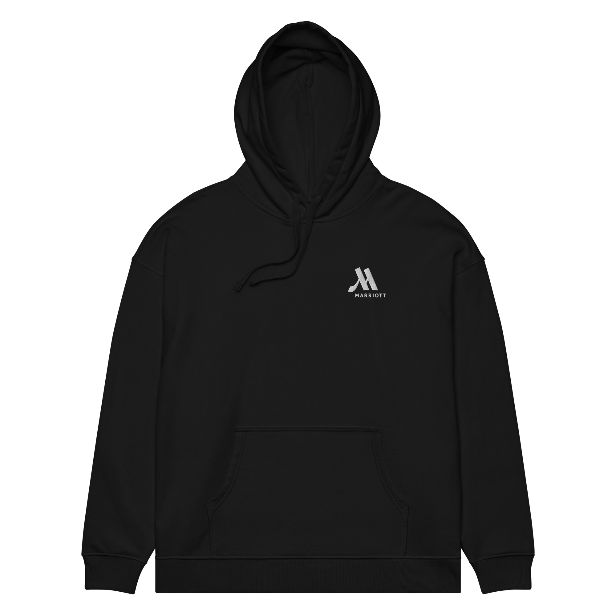 marriott unisex organic relaxed hoodie | stanley/stella white color logo