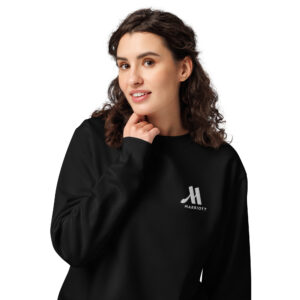 marriott unisex organic sweatshirt white color logo