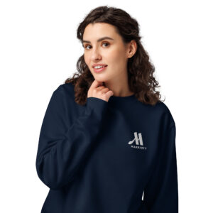marriott unisex organic sweatshirt white color logo