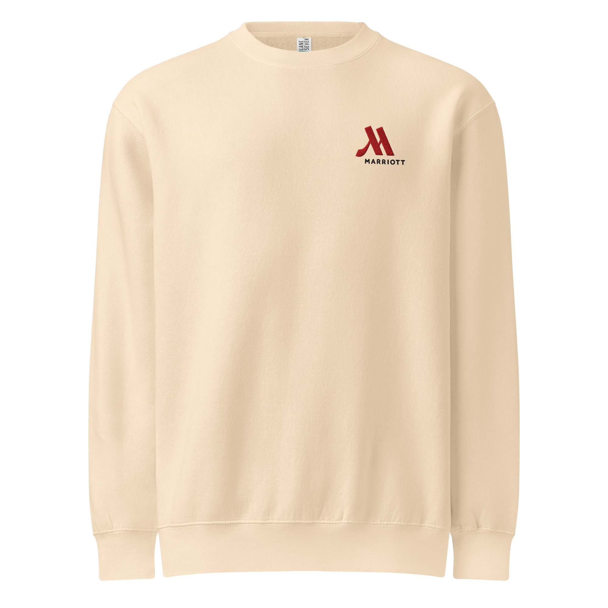 marriott unisex premium crew neck sweatshirt full color logo