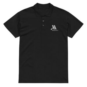 marriott unisex premium pique polo shirt white color logo