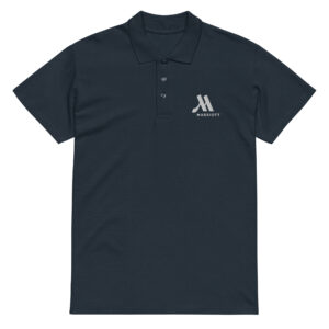 marriott unisex premium pique polo shirt white color logo
