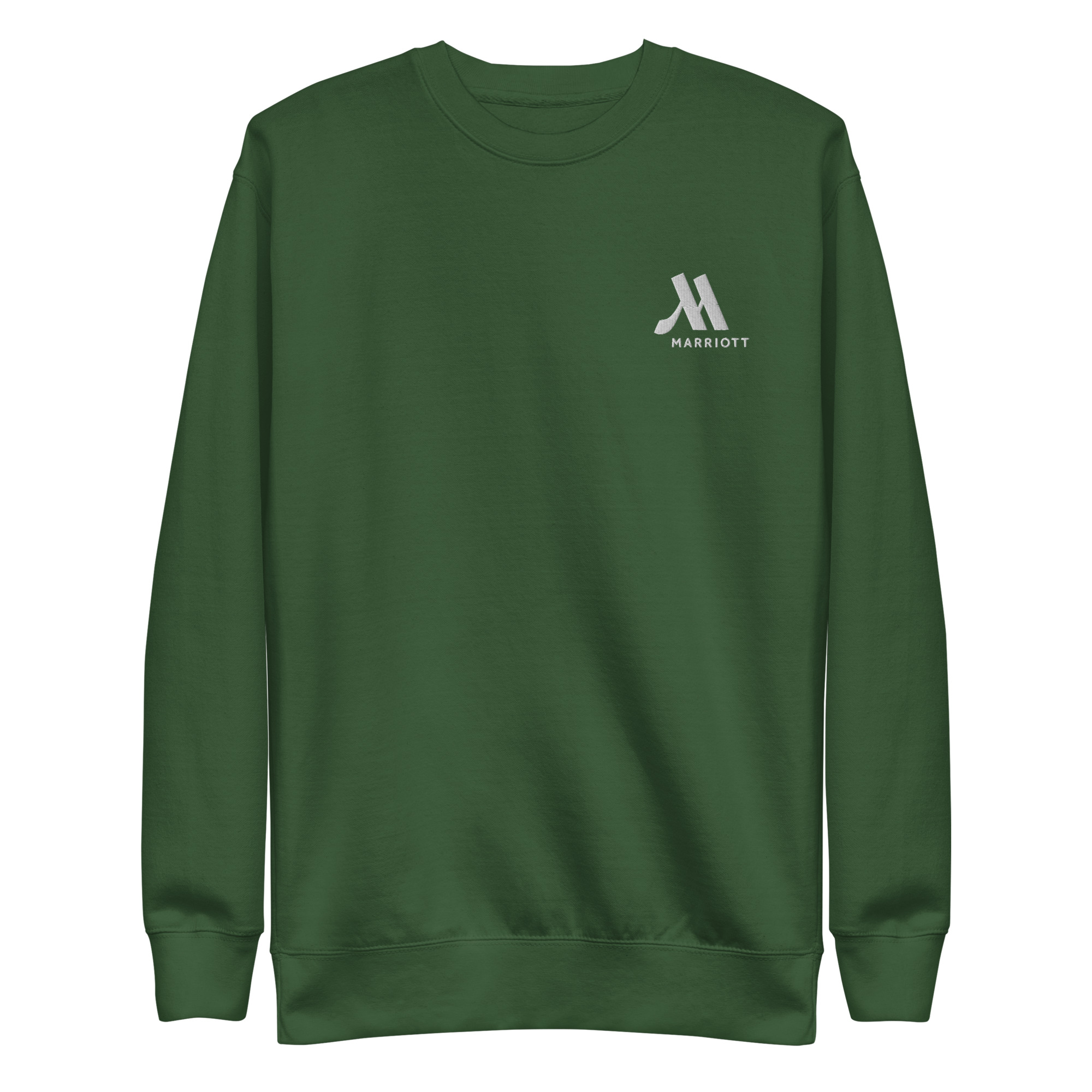marriott unisex premium sweatshirt | cotton heritage white color logo