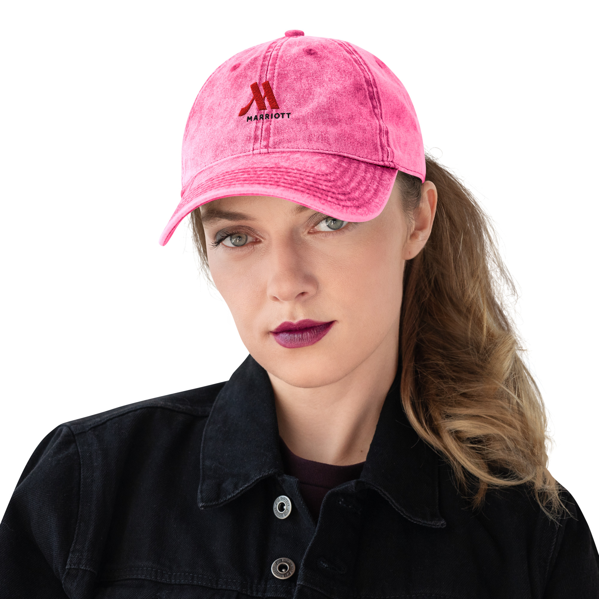 marriott vintage cotton twill cap full color logo