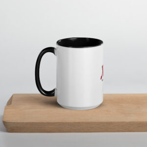 marriott white ceramic mug with color inside full color logo