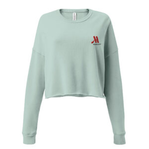 marriott women's cropped sweatshirt | bella + canvas full color logo