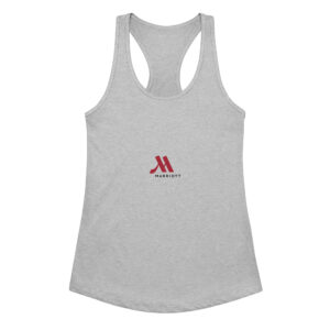 marriot women's ideal racerback tank top | full color logo
