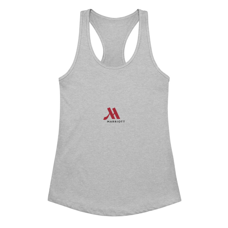 marriot women's ideal racerback tank top | full color logo