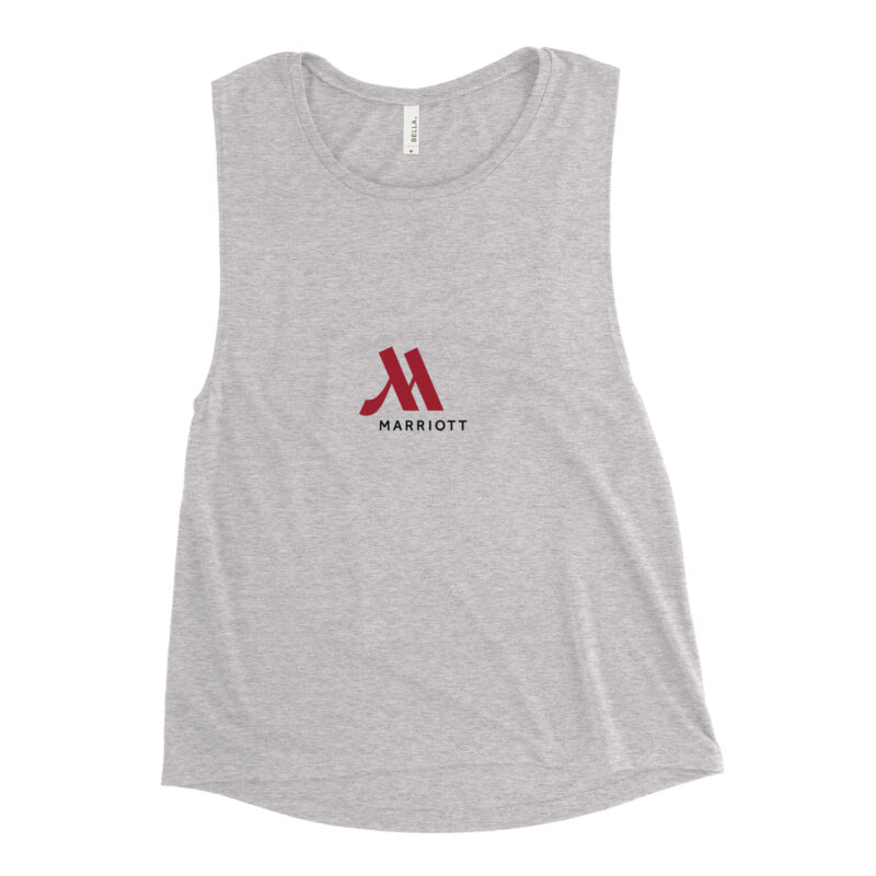marriot women's muscle tank | full color logo