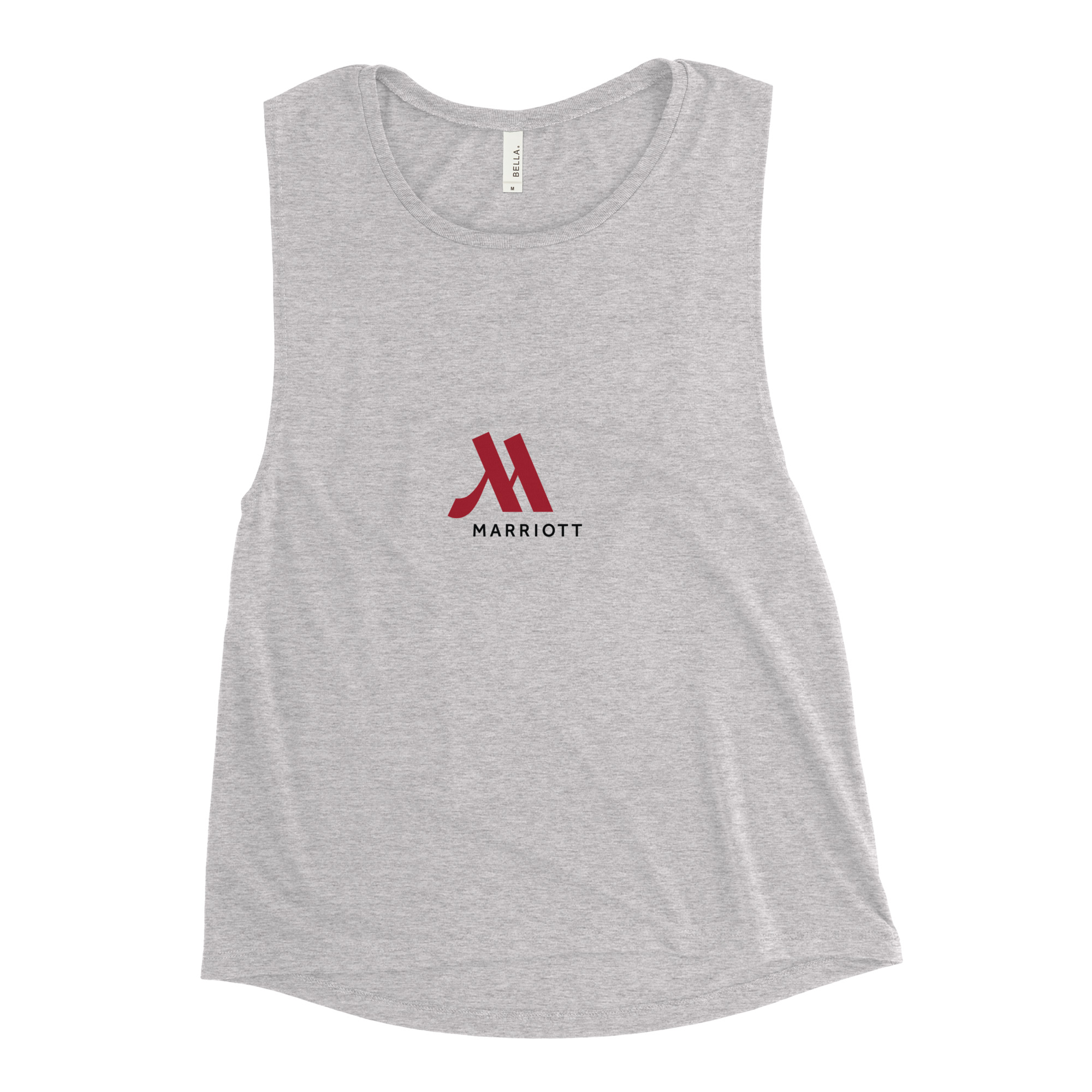 marriot women's muscle tank | full color logo