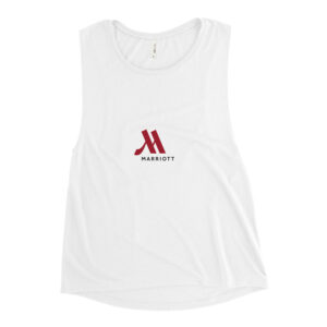 marriot women's muscle tank | full color logo