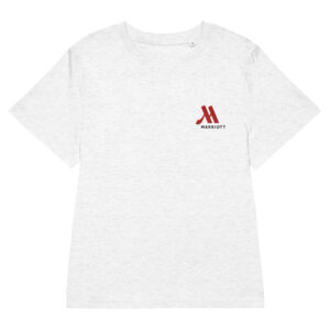marriott women's organic ribbed neck t shirt | stanley/stella full color logo