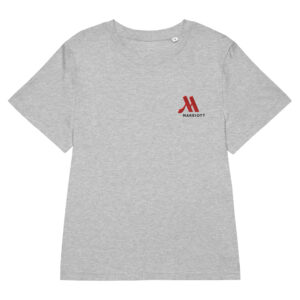 marriott women's organic ribbed neck t shirt | stanley/stella full color logo
