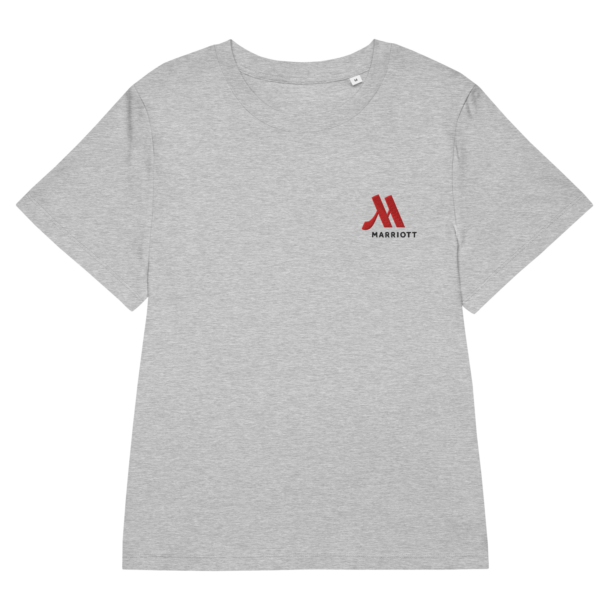 marriott women's organic ribbed neck t shirt | stanley/stella full color logo