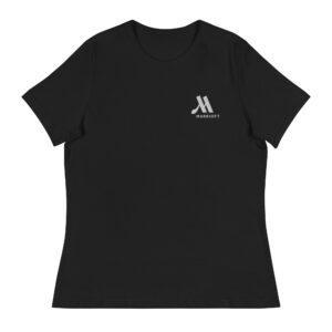 marriott women's relaxed t shirt | bella + canvas white color logo