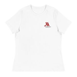 marriott women's relaxed t shirt | bella + canvas full color logo