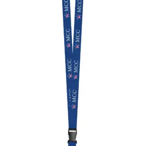 MCC - 3/4" Dye-Sublimation White Lanyards with Swivel Cip