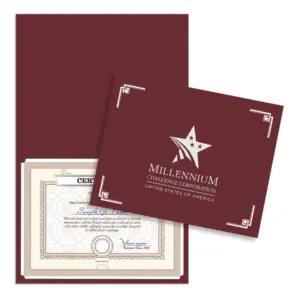 MCC Linen Certificate/Diploma Folder