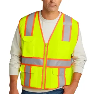 MCC - CornerStone ANSI 107 Class 2 Surveyor Zippered Two-Tone Vest