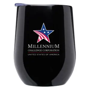MCC 11 oz Largo Stemless Wine Glass with Lid