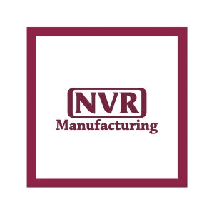 NVR Manufacturing - Decal on White Vinyl Material - (5"x5"). Full Color.