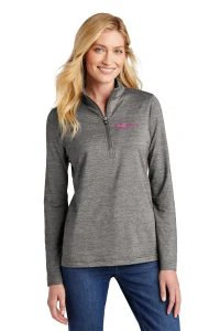 Mortgage and Settlement Breast Cancer TravisMathew Ladies Crestview 1/4-Zip Sweater