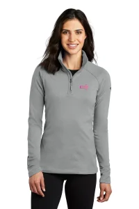 NVR Breast Cancer The North Face® Ladies' Mountain Peaks 1/4-Zip Fleece Jacket
