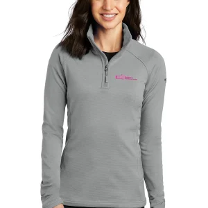 Mortgage and Settlement Breast Cancer The North Face® Ladies' Mountain Peaks 1/4-Zip Fleece Jacket