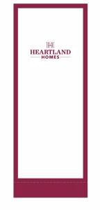 Heartland Homes - Superior Retractable Banner - 24" Silver Base. Full Color