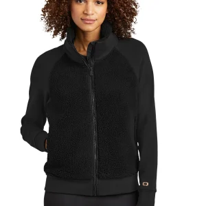 NVHomes Breast Cancer OGIO® Ladies Luuma Sherpa Full Zip Jacket