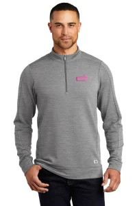 NVR Breast Cancer OGIO® Men's Luuma 1/2 Zip Fleece Pullover