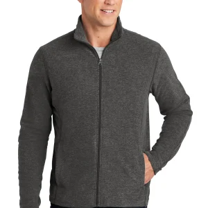 Ryan Homes Breast Cancer Port Authority® Men's Heather Microfleece Full-Zip Jacket