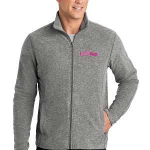 Ryan Homes Breast Cancer Port Authority® Men's Heather Microfleece Full-Zip Jacket