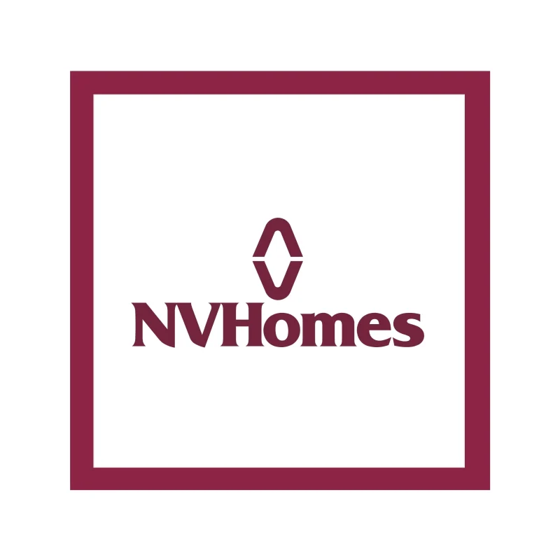 NVHomes - Decal on White Vinyl Material - (3"x3"). Full color.