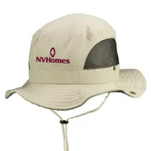 NVHomes - Embroidered Pintano Bucket Hat with Mesh Sides (Min 12 pcs)