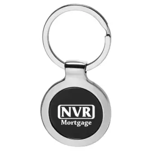 NVR Mortgage - Round Two Tone Metal Key Chains