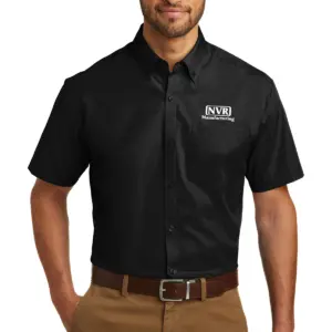NVR Manufacturing - Port Authority Short Sleeve Carefree Poplin Shirt