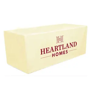 Heartland Homes - 8' Fitted Dye Sub Tablecloth White