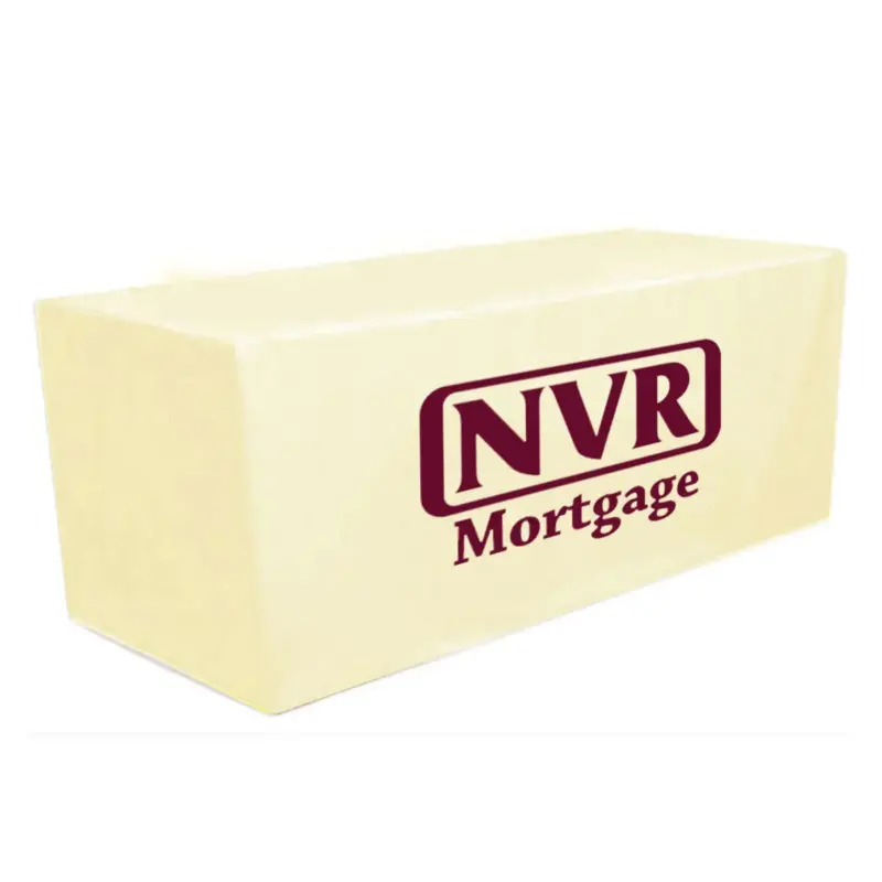 NVR Mortgage - 8' Fitted Dye Sub Tablecloth White